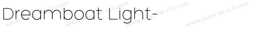 Dreamboat Light字体转换